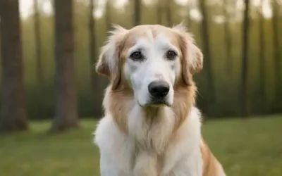 Un retrato de un perro sabueso ruso de pelo largo y majestuoso con ojos penetrantes