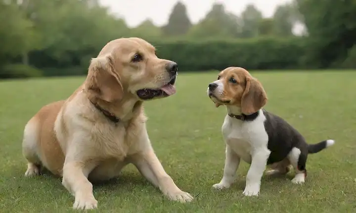 3-4 cachorros lindos jugando juntos