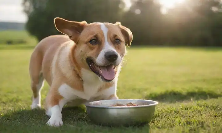 Un perro feliz