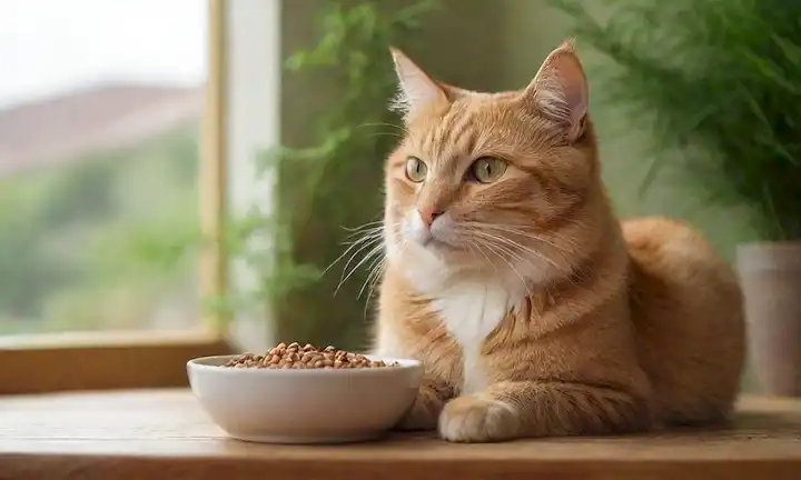 Un gato con un color de abrigo saludable y brillo