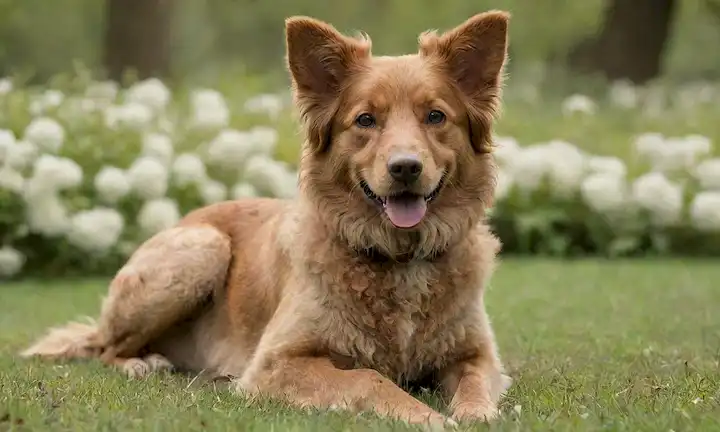 Un perro feliz